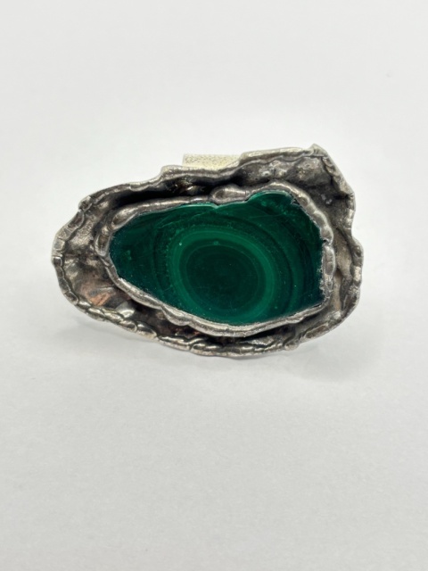 Pierścionek z malachitem