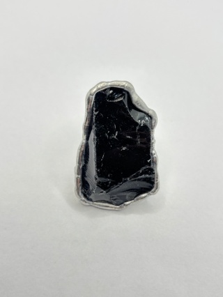 Pierścionek z obsydianem