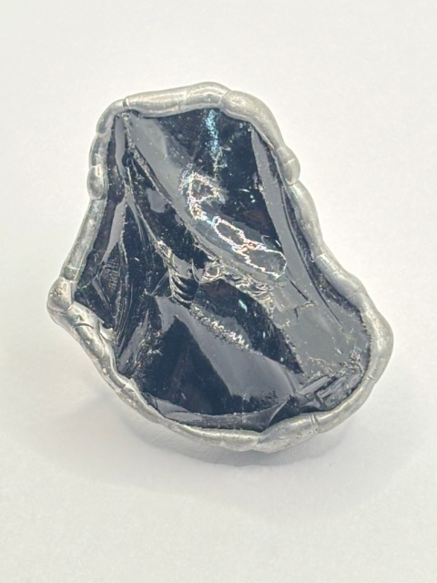 Pierścionek z obsydianem