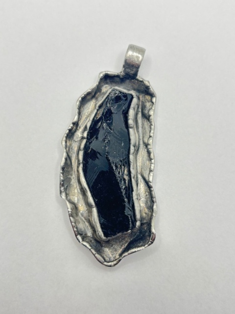 Zawieszka z obsydianem