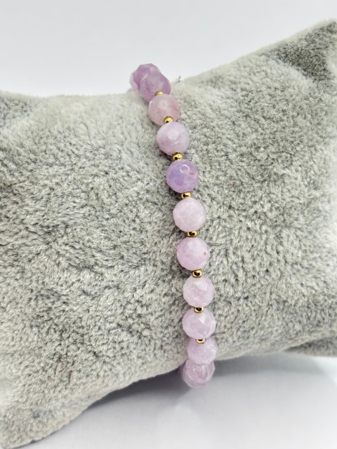 Bransoletka z ametystem lawandowym