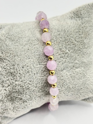 Bransoletka z ametystem lawandowym