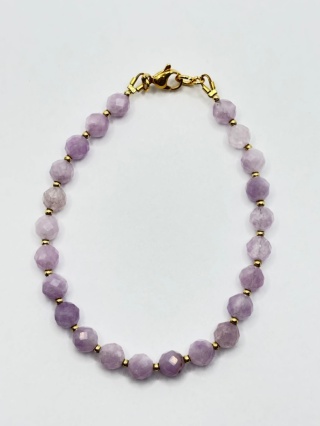 Bransoletka z ametystem lawandowym