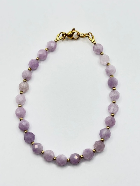 Bransoletka z ametystem lawandowym