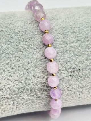 Bransoletka z ametystem lawandowym