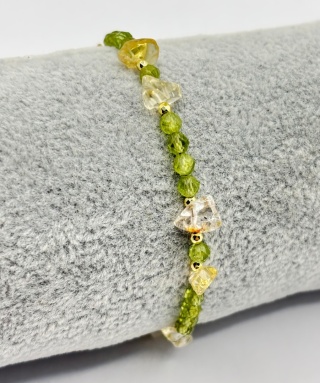 Bransoletka z cytrynem,jadeitem