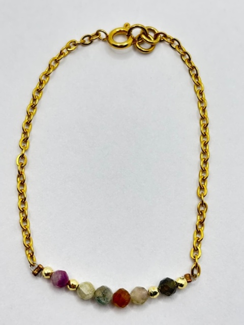 Bransoletka z ametystem,kamieniem księżycowym