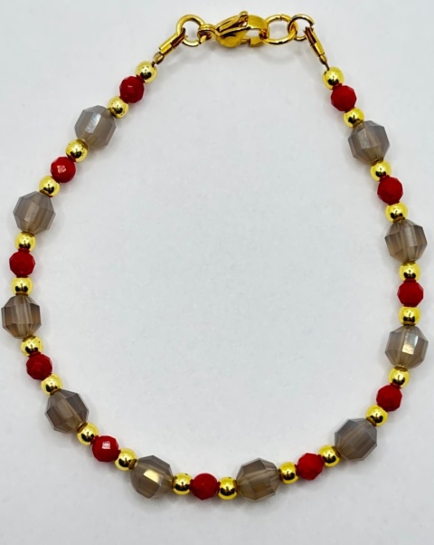 Bransoletka z koralem i ksiezycowym