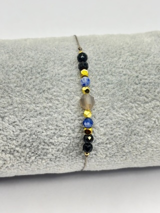 Bransoletka z onyksem,lapisem lazuli