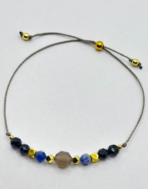 Bransoletka z onyksem,lapisem lazuli