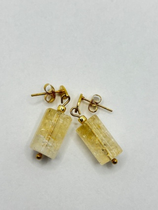 Kolczyki z cytrynem