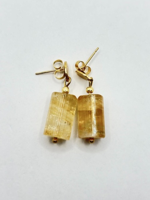 Kolczyki z cytrynem