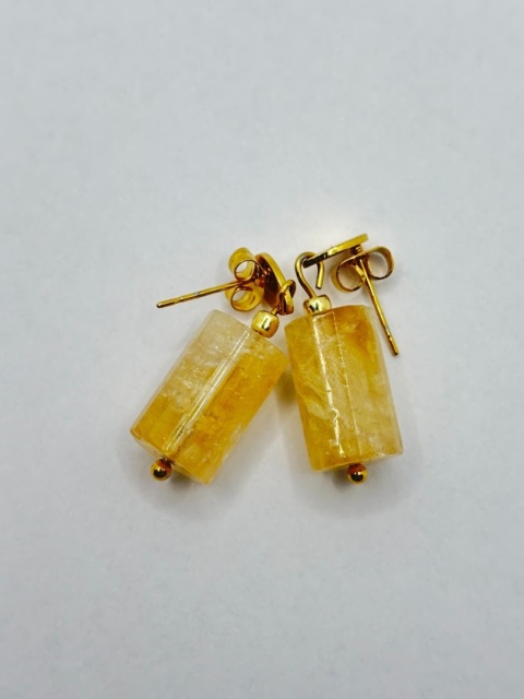 Kolczyki z cytrynem