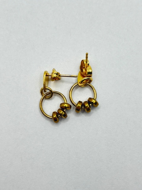 Kolczyki z hematytem