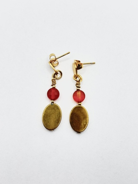 Kolczyki z karneolem