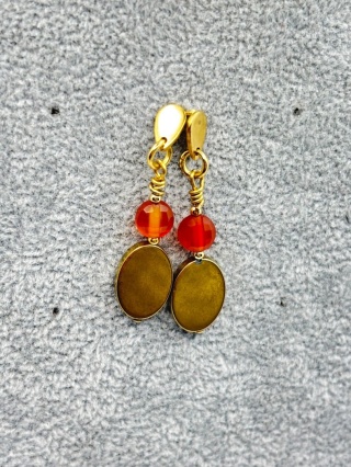 Kolczyki z karneolem