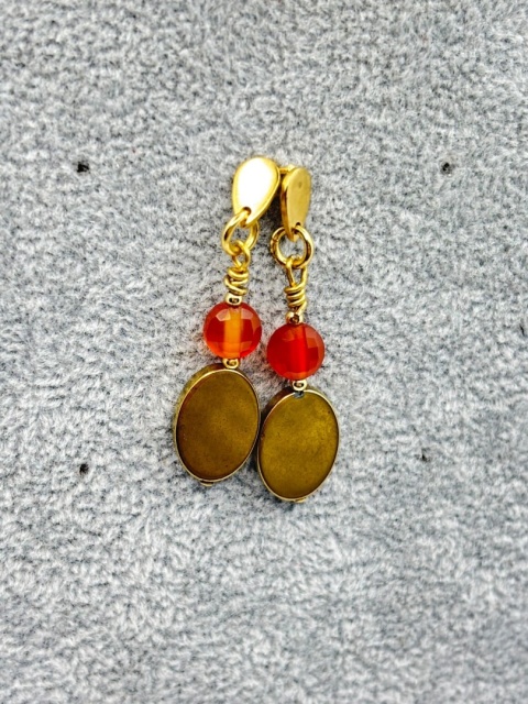 Kolczyki z karneolem