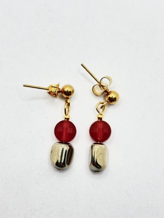 Kolczyki z karneolem