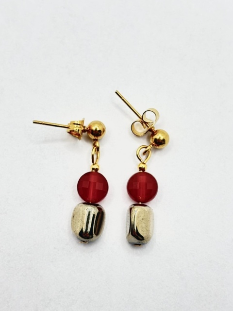 Kolczyki z karneolem