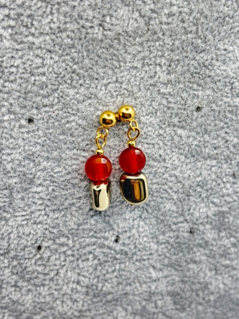 Kolczyki z karneolem