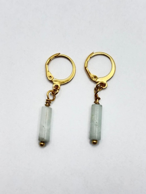 Kolczyki z kamieniem księżycowym