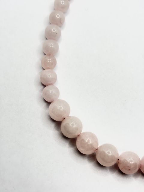 Naszyjnik z kwarcem różowym