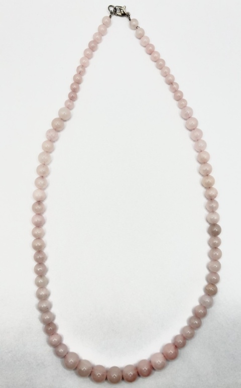 Naszyjnik z kwarcem różowym