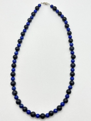 Naszyjnik z nocą kairu i lapisem lazuli