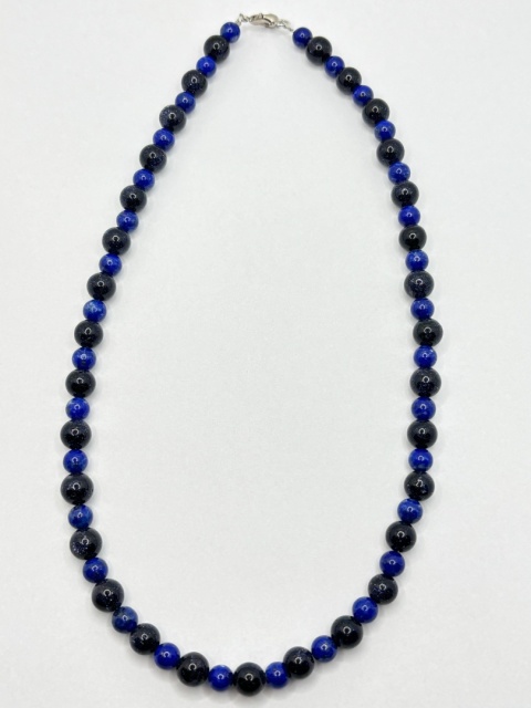 Naszyjnik z nocą kairu i lapisem lazuli