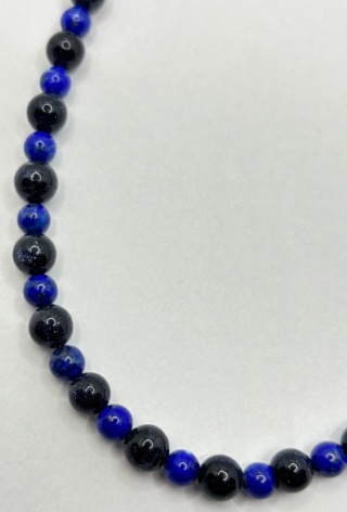 Naszyjnik z nocą kairu i lapisem lazuli