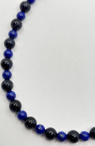Naszyjnik z nocą kairu i lapisem lazuli