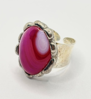 Pierścionek z agatem