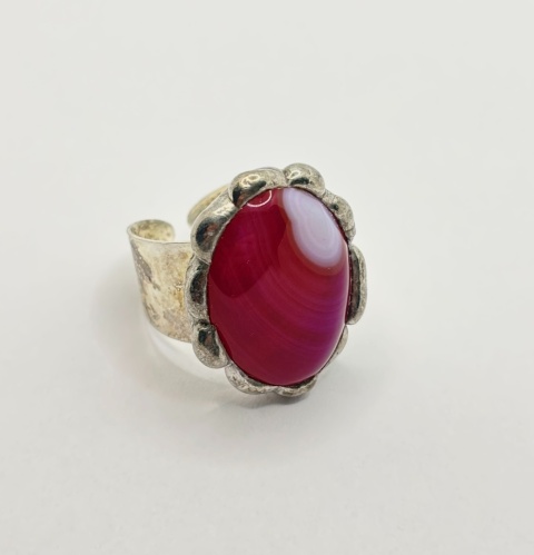 Pierścionek z agatem