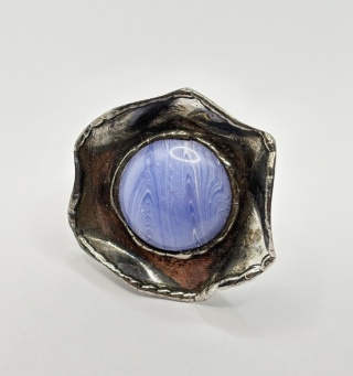 Pierścionek z chalcedonem