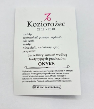 Wisiorek dla znaku zodiaku koziorożec