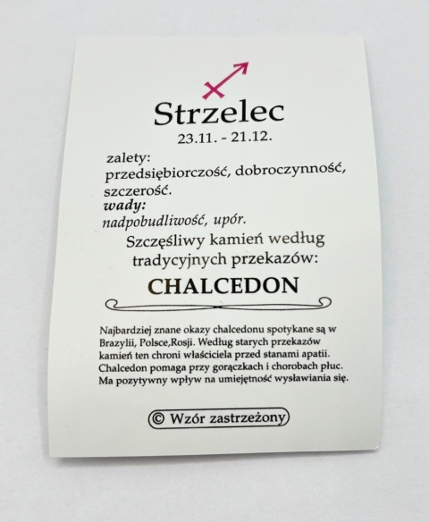 Wisiorek dla znaku zodiaku strzelec