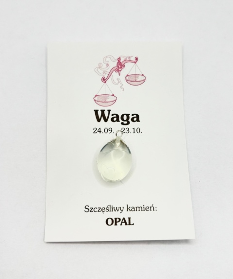 Wisiorek dla znaku zodiaku waga