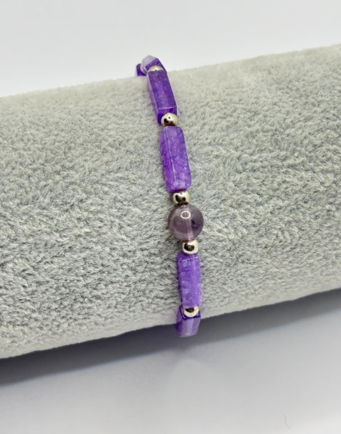 Bransoletka z ametystem