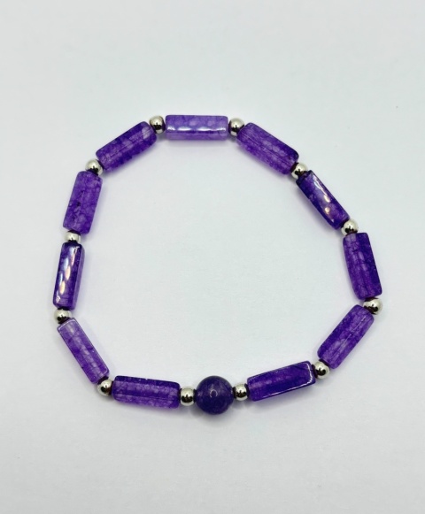 Bransoletka z ametystem