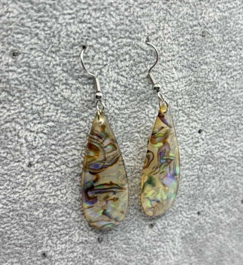 Kolczyli z masy perłowej