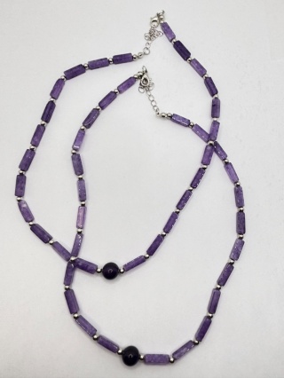 Naszyjnik z ametystem