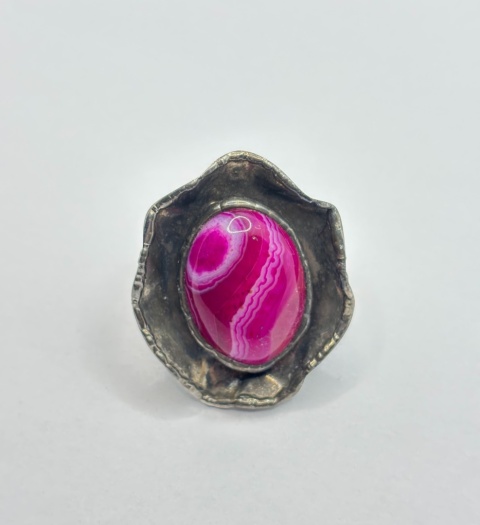 Pierścionek z agatem