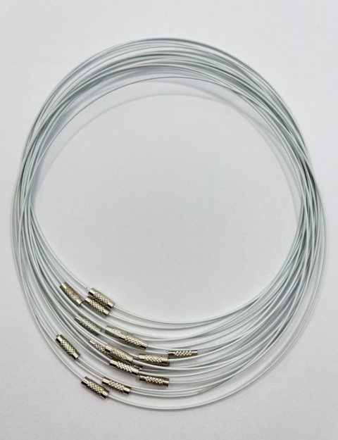 Struna (obroża) biała