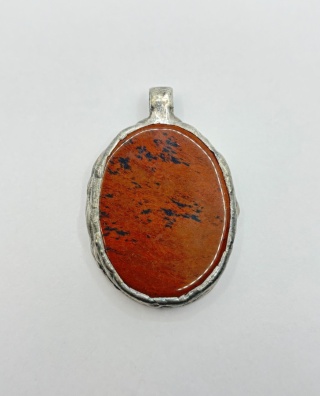 Zawieszka z obsydianem brązowym